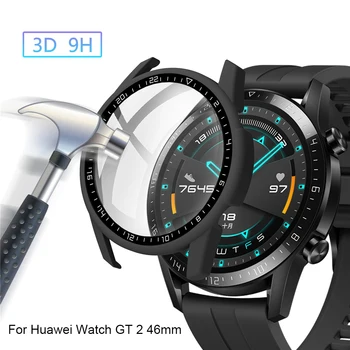 Funda de vidrio templado para Huawei Watch GT 2, Protector de pantalla de PC, accesorios para reloj inteligente