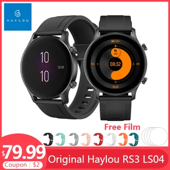 Haylou RS3 Смарт-часы Мужские AMOLED Экран GPS Bluetooth 5,0 14 Спортивных Режимов Мониторинг Сердечного Ритма Фитнес-Трекер LS04 Smartwatch