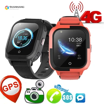 IP67 Водонепроницаемые смарт-4G видео Голосовой вызов SOS Камера Часы Студенческий детский монитор GPS Wi-Fi Отслеживание местоположения телефона Android Smartwatch