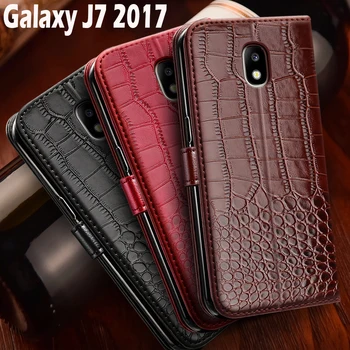J7 2017 Чехол для Samsung Galaxy J7 2017 Кожаный чехол-бумажник с откидной крышкой для Samsung J7 2017 Чехол для телефона SM-J730F J730F Чехол