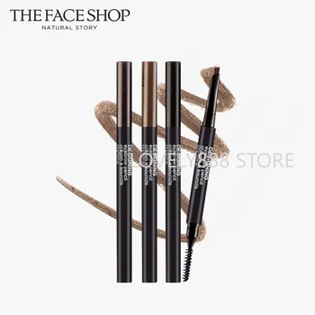 Дизайнерский карандаш для бровей FACE SHOP, 6 цветов, стойкий карандаш для бровей, водостойкий оттенок для бровей, Корейская косметика для макияжа, 1 шт.
