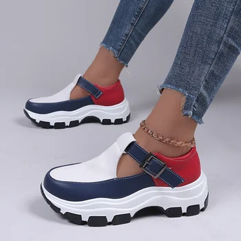 Женские кроссовки, повседневная обувь на платформе, уличные кроссовки, осенняя модная белая вулканизированная обувь Zapatillas Mujer, большой размер 43
