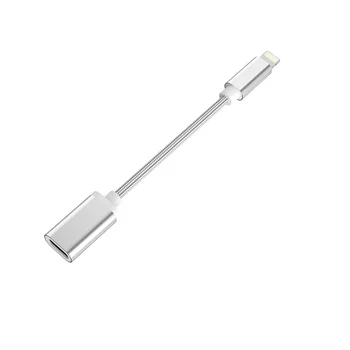Женский OTG-адаптер Lightning к USB-C для iPhone 12 Pro Max, 11 Mini, Xs Max, Xr, iPad Air, Совместимый с цифровым ЦАП для наушников
