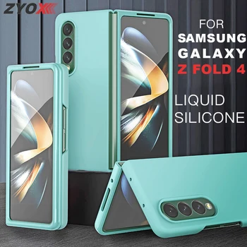 Защитный Чехол для телефона Samsung Galaxy Z Fold 4 Fold3 2 Противоударный Чехол Для ПК Galaxy Z Flip 4 Flip3 2 Аксессуары