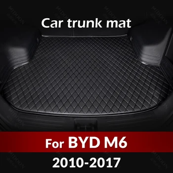 Коврик в багажник автомобиля для BYD M6 7-Местный 2010 2011 2012 2013 2014 2015 2016 2017 Автомобильные аксессуары на заказ, ковер для грузового лайнера
