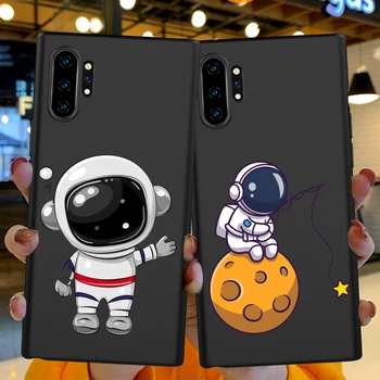 Мультяшный космический астронавт из мягкого Силикона tpu для Samsung Galaxy S9 S10 Edge S20 S21 Note 8 9 10 20 S22Ultra Plus Чехол Для Телефона