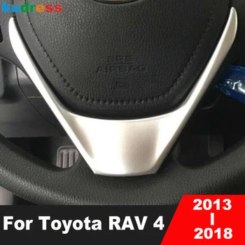 Накладка Панели Рулевого Колеса Автомобиля Для Toyota RAV 4 RAV4 2013 2014 2015 2016 2017 2018 ABS Матовые Аксессуары Для Формования Интерьера