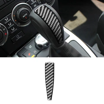 Наклейки на головную крышку ручки переключения передач из углеродного волокна для Land Rover Freelander 2 2007-2012 Аксессуары