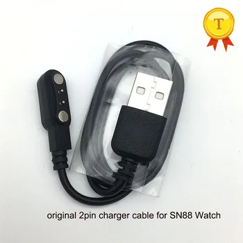 оригинальный 2-контактный магнитный кабель зарядного устройства 2022 года зарядные устройства для смарт-часов SN88, телефонных часов, наручных часов, USB-кабель для зарядки и передачи данных