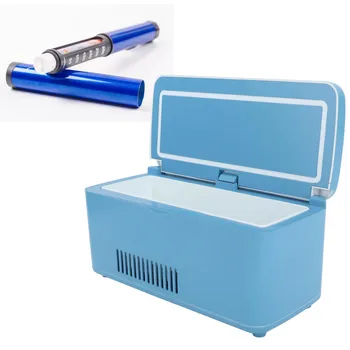 Охладитель инсулина Портативный платный Мини-холодильник с ручкой для хранения лекарств, переносной ящик с постоянной температурой для дома, использования в автомобиле, здравоохранения