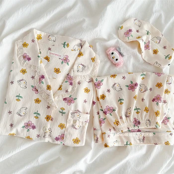 Пижамы с цветочным принтом, женские летние пижамные комплекты, шорты с короткими рукавами Senior Sense, комплект повседневной домашней одежды из двух предметов