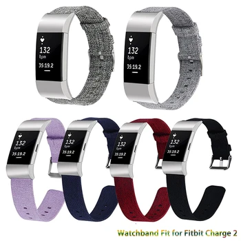 Плетеный нейлоновый ремешок для часов Fitbit Charge2, смарт-браслет, ремешок для Fitbit Charge2, сменный брезентовый ремешок, браслет