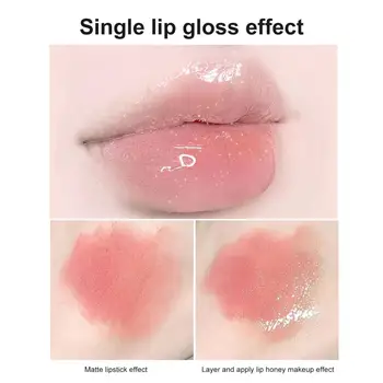 Полезный прозрачный бальзам для губ с зеркальным эффектом, стойкий к размазыванию макияжа для губ