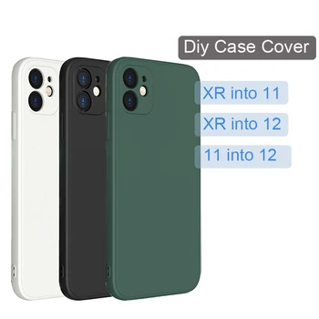 Роскошный квадратный силиконовый чехол своими руками 1: 1 для iPhone XR или 11, как 12 (только), мягкая задняя крышка ярких цветов
