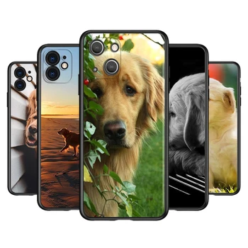 Симпатичная собака Золотистый Ретривер Силиконовый чехол для Apple iPhone 13 12 Mini 11 Pro XS MAX XR X 8 7 6S 6 Plus 5S SE Чехол для телефона