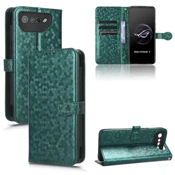 Удобный держатель для телефона Asus ROG Phone 7 Phone7, откидная крышка от падения, кожаный чехол, слот для карт, зажим для кошелька, полная защита тела