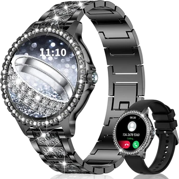 ЭКГ + PPG Bluetooth вызов Смарт-часы Женские 2023 Спортивный браслет NFC Водонепроницаемый Пользовательский циферблат Женские умные часы для IOS Android
